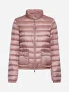 Moncler Lans Short Down Jacket In Rosa