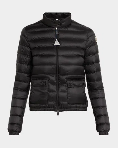 Moncler Lans Short Down Jacket In Black