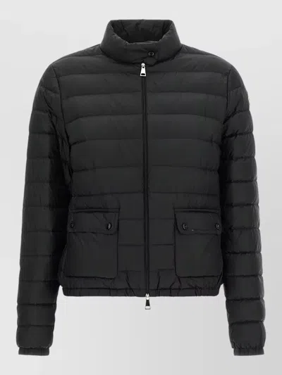 Moncler Lans Short Down Jacket Compact Silhouette In Black