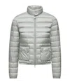 Moncler Lans Short Down Jacket In Gray