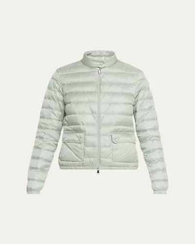 Moncler Lans Short Down Jacket In Gray