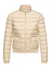 Moncler Women Lans Short Down Jacket L.beige In Nude