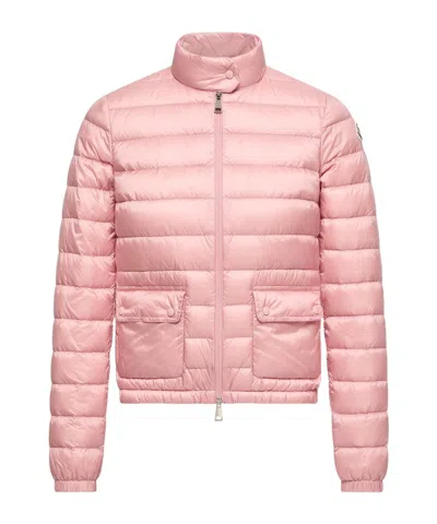 Moncler Lans Short Down Jacket In Pink