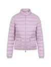 Moncler Lans Zip-up Short Padded Jacket In Purple
