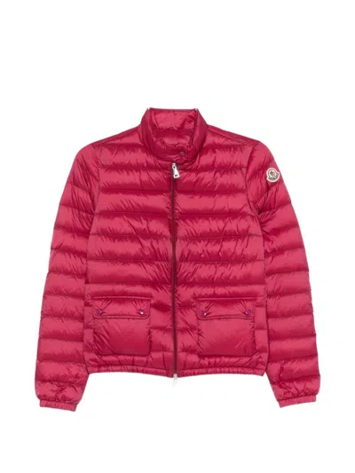 Moncler Lans Short Down Jacket In Red