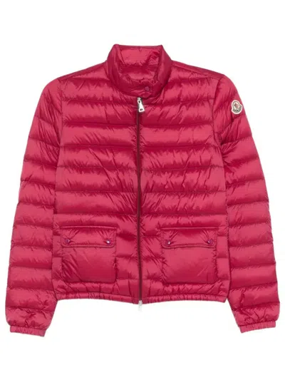 Moncler Lans Short Down Jacket In Red