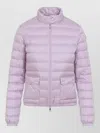 Moncler Lans Zip-up Short Padded Jacket In Purple