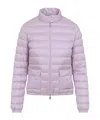 Moncler Lans Zip-up Short Padded Jacket In Purple