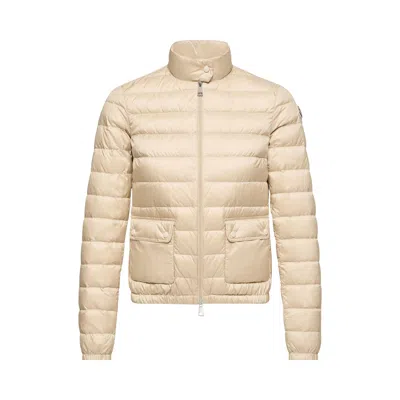 Pre-owned Moncler Lans Zipper Stand Collar Jacket 'neutral' | Cream | Women's Size 0 In White