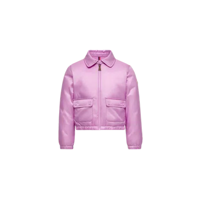 Moncler Kids' Lanset Down Shirt Jacket, Girls, Pink, Size: 6y