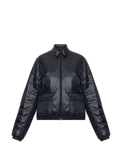 Moncler Lanset Logo-patch Jacket In Black