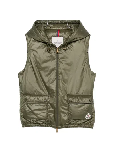 Moncler Lansette Gilet In Green