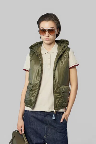 Moncler Lansette Vest In Green