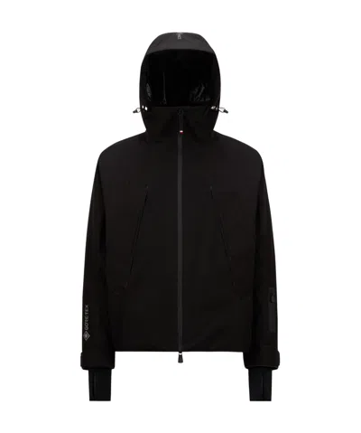 Moncler Lapaz Gore-tex Hooded Ski Jacket In Black