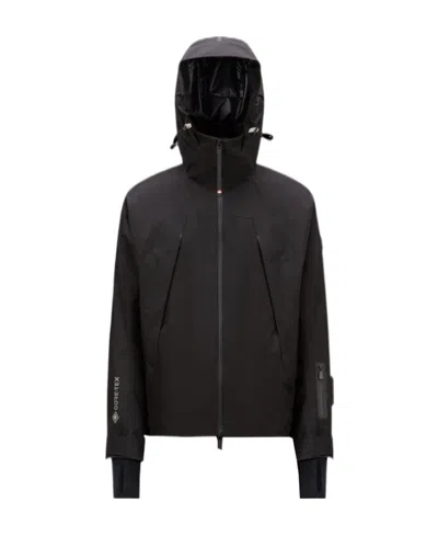 Moncler Lapaz Hooded Ski Jacket In Black