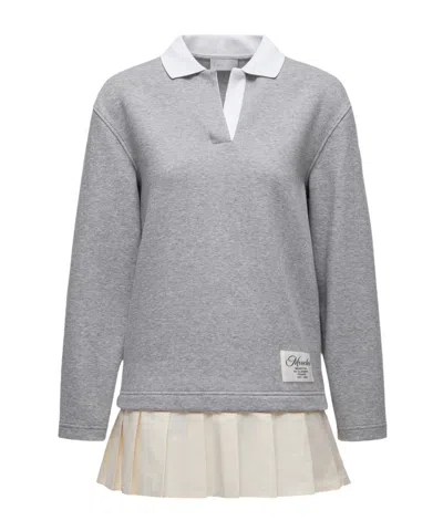 Moncler Lapel Long Sleeve Dress