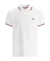 Moncler Cotton Polo Shirt With Logo In White