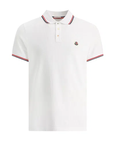 MONCLER LAPEL SHORT-SLEEVED POLO SHIRT