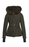 Moncler Laplance Shearling-trimmed Gore-tex® Down Ski Jacket In Brown