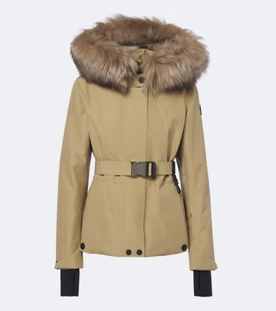 Moncler Laplance Ski Jacket In Beige
