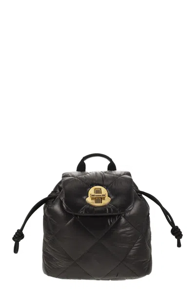 Moncler Laqué Nylon Backpack For Women In Black