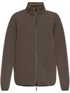Moncler Meidassa Shell-satin Jacket In Braun