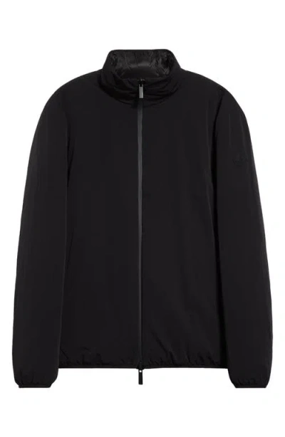 Moncler Gouilles Air Soft Tech Down Jacket In Black