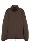 Moncler Larcher Reversible Water Repellent Down Jacket In Dark Brown