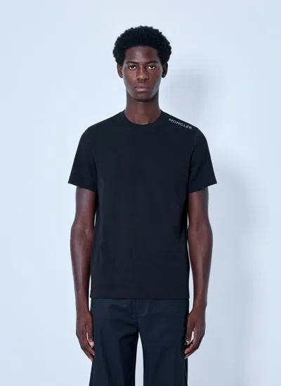 Moncler Large Sketch Logo T-shirt In Black