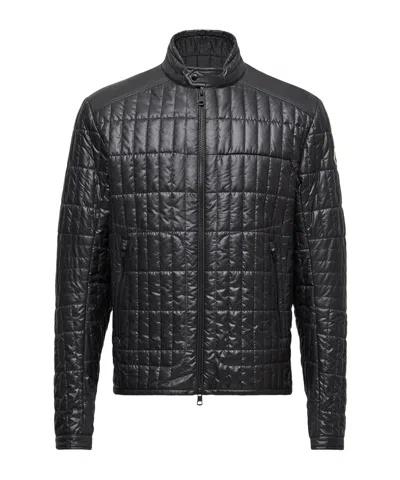 Moncler High Collar Long Sleeve Casual Jacket In Black