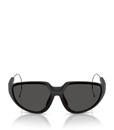 Moncler Laszer Irregular Sunglasses In Black
