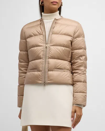 MONCLER LAURINE LIGHTWEIGHT SHORT PUFFER JACKET