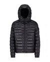 Moncler Down Lauros Puffer Jacket In Blue