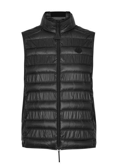 Moncler Lautaret Quilted Shell Gilet In Black