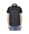 Moncler Lautaret Zip-up Down Vest In Black