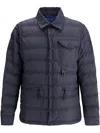 Moncler Lavachey Buttoned Down Jacket In Blue