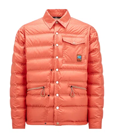 Moncler Lavachey Padded Shirt Jacket In Red