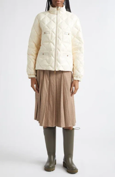 Moncler Lavaret Quilted Down Jacket In Yellow
