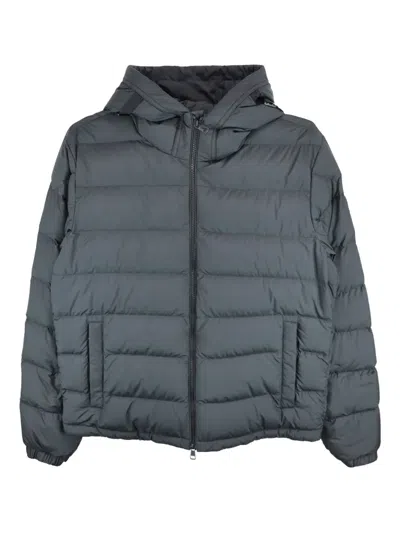 Moncler Laveraet Hooded Quilted Jacket In Blue