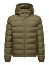 Moncler Laveraet Short Down Jacket With Hood In Multi