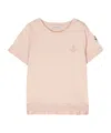Moncler Layered Cotton T-shirt In Pink