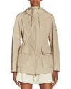 Moncler Leandro Short Parka In Neutral