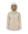 Moncler Vabre Zip-up Jacket In Nude