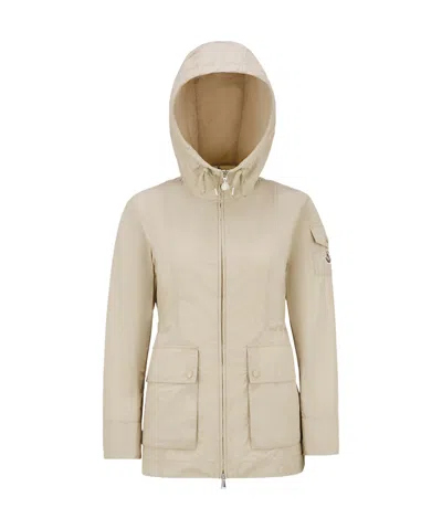 MONCLER MONCLER LEANDRO LOGO PATCH HOODED PARKA