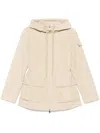 Moncler Women Leandro Short Parka Coat In Neutrals