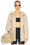 Moncler Leandro Short Parka In Neutral