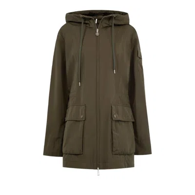 Pre-owned Moncler Leandro Short Parka 'green' | Women's Size 4