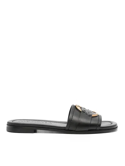 Moncler Heeled Sandals Gold-tone Hardware In Black