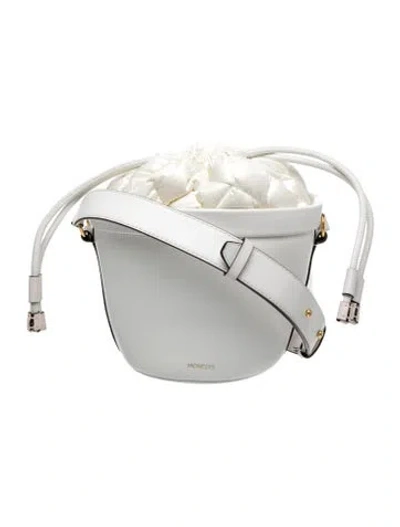 Pre-owned Moncler Leather Crossbody Bag In White