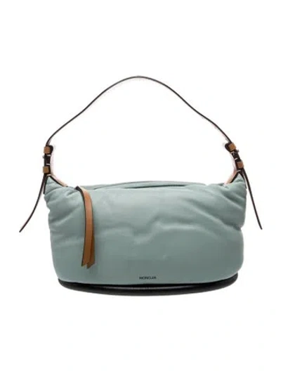 Pre-owned Moncler Leather Frisson In Green